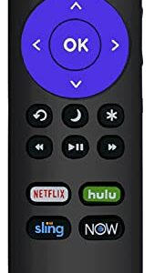 Remote Control Compatible with All Sharp Roku TV LC-50LBU591U LC-50LBU711U LC-55LBU591U LC-55LBU711U LC-43LBU591U LC-32LB601U LC-24LB601U LC-50LB601U LC-40LB601U LC-65Q7370U LC-43LB601U
