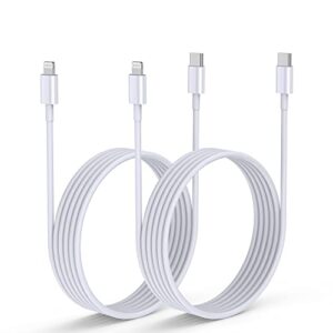 2pack 3ft 20w apple usb c to lightning cable type c fast charging cable 【apple mfi certified】 usb-c iphone 13 fast charger cord for iphone 13 12 11/mini/pro/promax/ipad 8/airpods pro – white