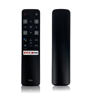 rc802v fmr1 original voice remote for tcl android tv 40s330 32s330 43s434 50s434 55s434 65s434 75s434 32s6500a 65p8s 65p8 55p8s 55p8 55ep680 50p8s 50p8 40a325 49s6800 32s6510s 32a325 (youtube)