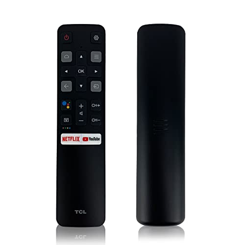 RC802V FMR1 Original Voice Remote for TCL Android TV 40S330 32S330 43S434 50S434 55S434 65S434 75S434 32S6500A 65P8S 65P8 55P8S 55P8 55EP680 50P8S 50P8 40A325 49S6800 32S6510S 32A325 (YouTube)