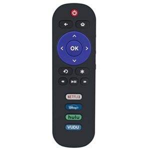 Replacement Remote Control Applicable for TCL Roku TV 65S421 43S421 75S431 65S431 55S431 55S421 50S421 55S20 43S431 75S421 32S331 50S431 50S425 75R615 50S527 43S525 43S425 55S425 32S327 55S527 32S325