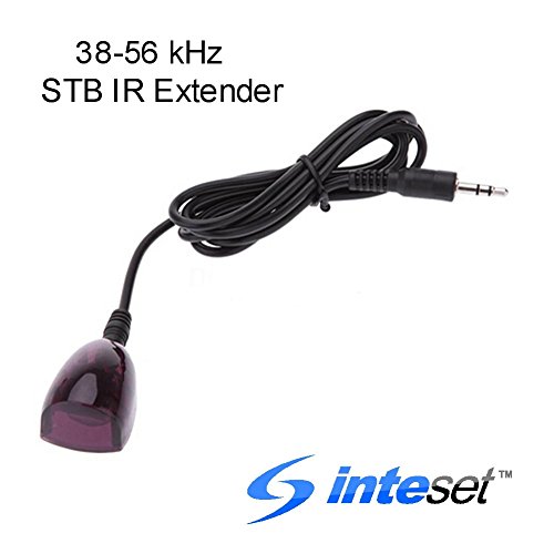 Inteset 38-56 kHz Wideband Infrared (IR) Receiver Extender Cable for Cable Boxes, DVR's & STB's. Check Compatibility.