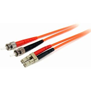 startech.com 3m fiber optic cable – multimode duplex 62.5/125 – lszh – om1 – lc to st cat6 patch cable (fiblcst3)