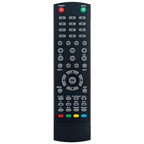 Replacement Remote Control Applicable for RCA TV RTU6549-C RLDED3258A RTU5820 RTU5540-B RTU7877 RLDED5098-B-UHD RLED4016A-H RTU4253 RT1970-B RT1970B RTU7074 RTU4921 RTU4300 RT4038 RTU4853 RLED2446