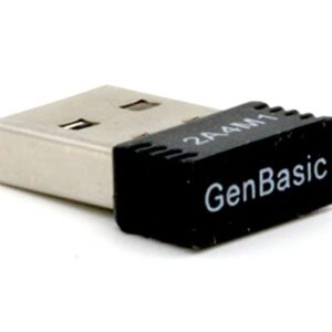 GenBasic WiFi 4 USB Nano Wireless Network Dongle Adapter for Linux (Black)