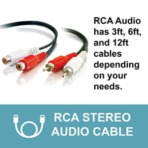 C2G 40465 C2G/Cables to Go Value Series RCA Audio Cable (12 Feet, Black)