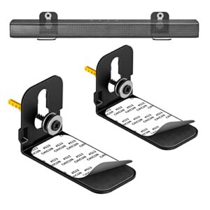 sound bar mounts universal soundbar wall mount bracket kit for most of soundbars corner wall mount shelf mounting brackets, black