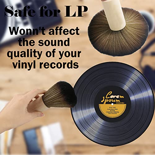 Turntable Vinyl Records Cleaner, Anti-Static Dust Cleaning Record Brush for Vinyl Albums LP CD Cartridge(1 Pcs)