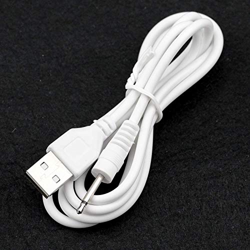 2 Pack Wand Charger Replacement DC Charging Cable Set Compatible with Paloqueth,Compatible with Tracys dog,Tracy's Dogg Beauty Instrument USB Charger Cords 2.5mm Wand Vibrating Massager Charger