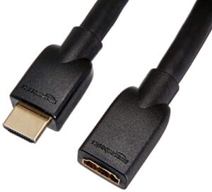 amazon basics high-speed male to female hdmi extension cable – 15 feet