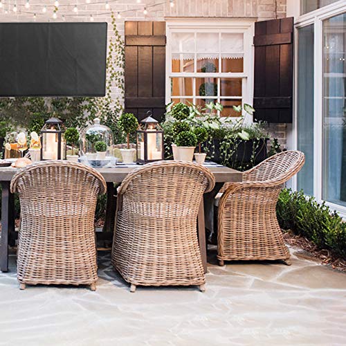 VIVO Flat Screen TV Cover Protector for 50 to 52 inch Screens, Universal, Outdoor, Weatherproof, Water Resistant, COVER-TV050B