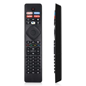 new rf402a-v14 universal tv remote replacement for philips smart android tv 43pfl5604/f7 43pfl5704/f7 50pfl5604/f7 50pfl5704/f7 55pfl5604/f7 75pfl5704/f7 (no voice)