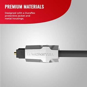 Monster M-Series 1000 Fiber Optical Digital Audio Cable Toslink Cable for Sound Bar, TV - 1.5 Meters (4.9 Ft)