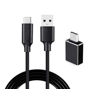 type c to usb cable compatible with focusrite scarlett solo(3rd gen), scarlett 2i2(3rd gen) usb audio interface, with usb c male to usb female adapter, 6.6 ft
