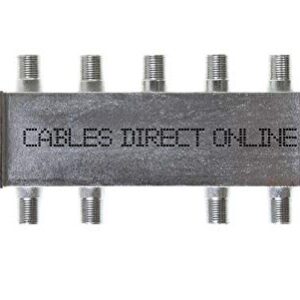 6 Way Bi-Directional 5-2300 MHz Coaxial Antenna Splitter for RG6 RG59 Coax Cable Satellite HDTV (6 Ports)