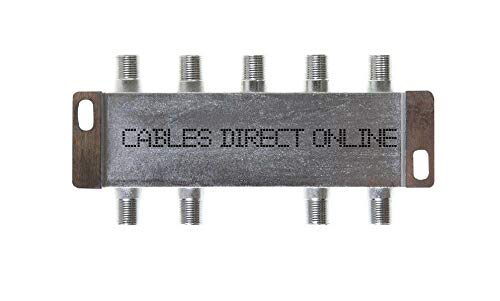 6 Way Bi-Directional 5-2300 MHz Coaxial Antenna Splitter for RG6 RG59 Coax Cable Satellite HDTV (6 Ports)