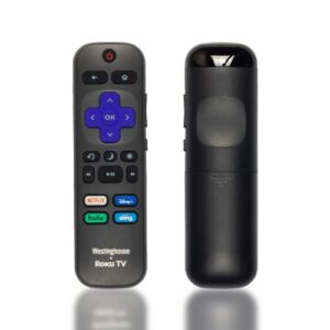 rc-afir 3226000887 oem remote control for westinghouse roku tv with shortcut app buttons netflix disney+ hulu sling. no pairing required.
