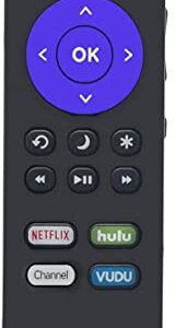 Remote Compatible with All Hisense Roku TV, Universal for Hisense Smart Built-in Roku TV Remote Control with Netflix, Hulu, and VUDU