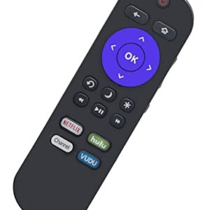 Remote Compatible with All Hisense Roku TV, Universal for Hisense Smart Built-in Roku TV Remote Control with Netflix, Hulu, and VUDU