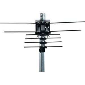 Channel Master STEALTHtenna Digital HDTV Directional Outdoor TV Antenna - VHF, UHF Aerial with Adjustable Angle Bracket for Mast Pole or Vertical Surface Mounting Outside or in Attic - CM-3010HD