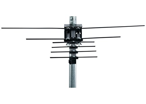 Channel Master STEALTHtenna Digital HDTV Directional Outdoor TV Antenna - VHF, UHF Aerial with Adjustable Angle Bracket for Mast Pole or Vertical Surface Mounting Outside or in Attic - CM-3010HD