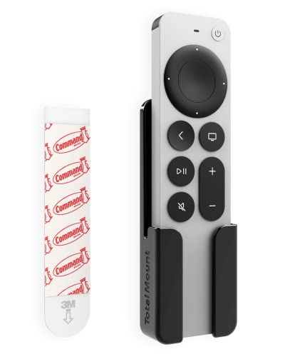 TotalMount Holder for Apple TV Remote – Never Lose Your Apple TV Siri Remote Again (Holder Includes Removable Adhesive to Prevent Wall Damage)