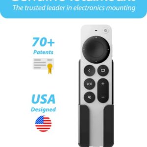 TotalMount Holder for Apple TV Remote – Never Lose Your Apple TV Siri Remote Again (Holder Includes Removable Adhesive to Prevent Wall Damage)