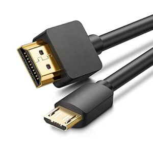 hdmi to micro usb cable, 1.5m/ 5ft micro usb to hdmi cable adapter male data charging cord converter connector cable by guoxu