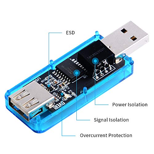 GeeekPi USB Isolator Module ADUM3160 USB Digital Isolation USB to USB Voltage Isolator Board Protection (5KV ESD MAX) with OC Protection
