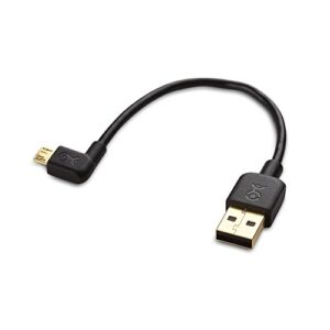 Cable Matters Combo-Pack Right Angle USB Cable for TV Stick and Power Bank 6 Inches - 90 Degree USB to Micro USB Cable for Roku TV Stick and More