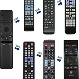 Universal Remote Control for All Samsung TV NEO LED QLED UHD SUHD HDR LCD Frame Curved HDTV 4K 8K 3D Smart TVsV and UN32/40/43/49/50/55/58/65/75 KS Models with 1 Year Warranty