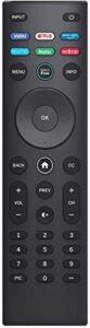 universal remote control, xrt140 smart tv remote compatible with vizio all led lcd hd 4k uhd hdr smart tvs