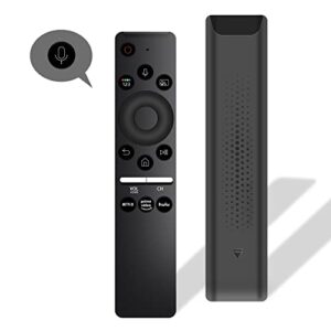 zyk new replacement for samsung smart tv remote universal remote for samsung tv with voice function compatible with samsung crystal uhd qled lcd curved 4k 8k smart tvs with netflix, prime video, hulu