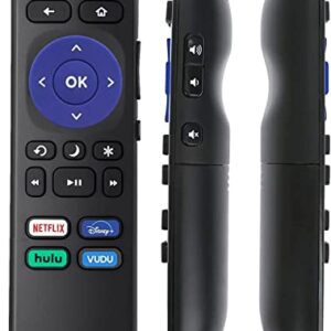 Amtone Replacement Remote Control for Onn Roku Smart Soundbar 100002421 Build-in Netflix Disney Plus Hulu Vudu Hot Keys