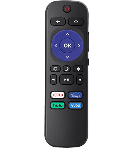 Amtone Replacement Remote Control for Onn Roku Smart Soundbar 100002421 Build-in Netflix Disney Plus Hulu Vudu Hot Keys