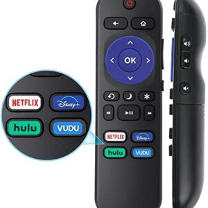 Amtone Replacement Remote Control for Onn Roku Smart Soundbar 100002421 Build-in Netflix Disney Plus Hulu Vudu Hot Keys