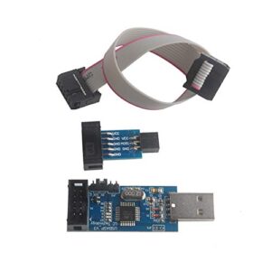 geekstory for atmel 51 avr usb isp asp microcontroller programmer downloader with cable + 10pin to 6pin adapter board for ender 3 or ender 3 pro