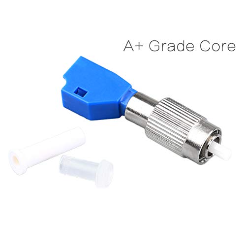 KELUSHI Fiber Optic Connector, FC Male to LC Female Hybrid Optical Fiber Convertor Adapter Compatible with Optical Power Meter Visual Fault Locator