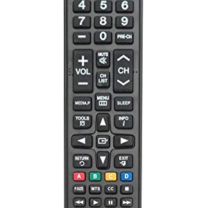 AA59-00666A Replaced Remote fits for Samsung TV UN32EH4003V UN40ES6003F LH32HDBPLGA UN32EH4003FXZA UN39EH5003FXZA UN60EH6003FXZAHH01 H32B H40B H46B LH32HDBPLGA/ZA LH40HDBPLGA/ZA UN40H5003