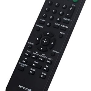 RMT-D187A Replaced Remote fit for Sony CD DVD Player DVP-SR200P DVP-NS710H DVP-PR50P DVP-PR30 DVP-PR60P DVP-SR400P DVP-NS611H DVP-NS717HP DVP-NS710H DVP-NS728H DVP-NS718H DVP-SR101