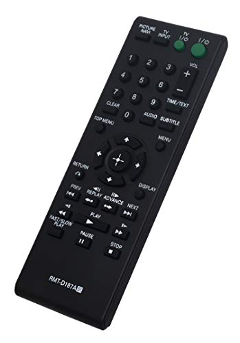 RMT-D187A Replaced Remote fit for Sony CD DVD Player DVP-SR200P DVP-NS710H DVP-PR50P DVP-PR30 DVP-PR60P DVP-SR400P DVP-NS611H DVP-NS717HP DVP-NS710H DVP-NS728H DVP-NS718H DVP-SR101