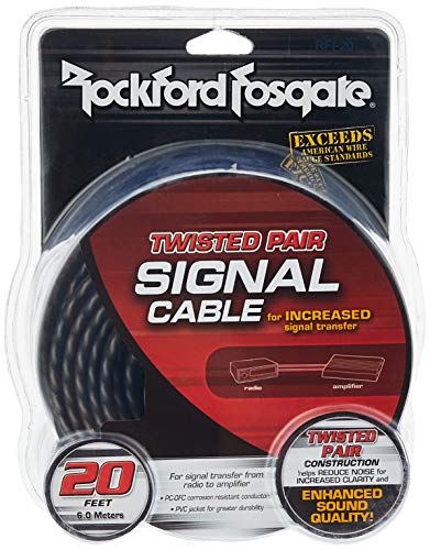 Rockford Fosgate Twisted Pair 20-Feet Signal Cable