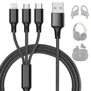 bnklee for beats all series charger cable, charging cord for iphone 14 14pro, powerbeats pro, beats studio buds earbuds, beats fit pro, beats flex, beats solo3 headphones, studio3, pill+ speakers