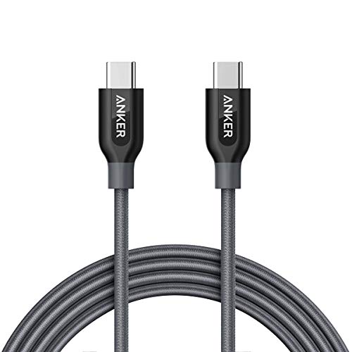 Anker Powerline+ USB C to USB C Cable, 60W USB 2.0 Cable (6ft), for USB Type-C Devices Including Galaxy Note 8 S8 S8+ S9, iPad Pro 2020, Pixel, Nexus 6P, Matebook, MacBook and More