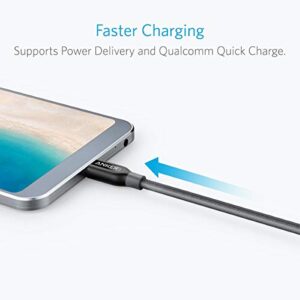 Anker Powerline+ USB C to USB C Cable, 60W USB 2.0 Cable (6ft), for USB Type-C Devices Including Galaxy Note 8 S8 S8+ S9, iPad Pro 2020, Pixel, Nexus 6P, Matebook, MacBook and More