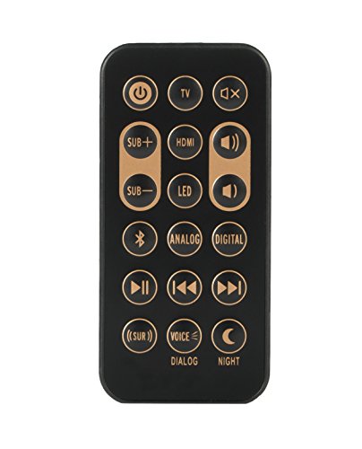 Motiexic Remote Control Compatible with Klipsch RSB-3 RSB3 R4B R-4B 1062590 RSB6 RSB-6 RSB8 RSB-8 Sound Bar with Battery