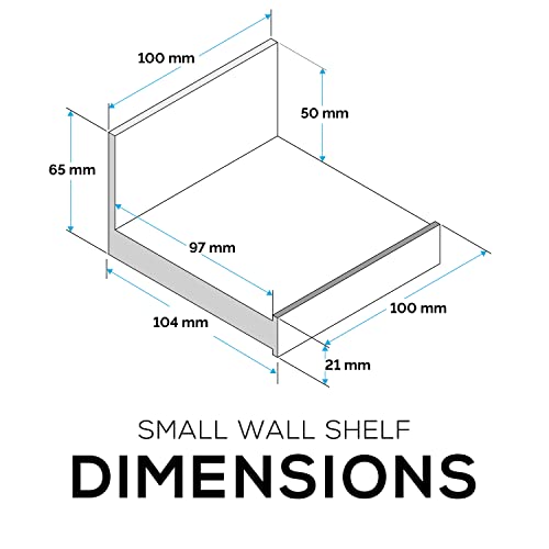 BRAINWAVZ Screwless 4" Universal Shelf for Cloud Security Camera, Baby Monitor, Small Speakers, Electronics & More, No Tools, VHB Tape Strong Adheasive, Easy to Install (White)