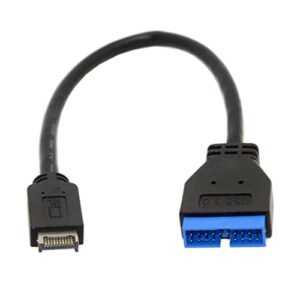 chenyang cy usb 3.1 type-e front panel header to usb 3.0 20pin header extension cable for asus motherboard 20cm