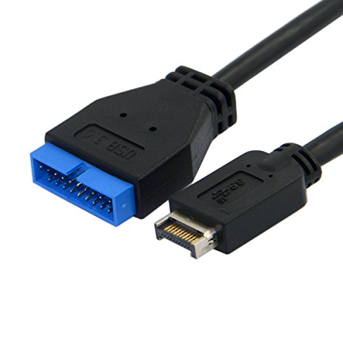 chenyang CY USB 3.1 Type-E Front Panel Header to USB 3.0 20Pin Header Extension Cable for ASUS Motherboard 20cm