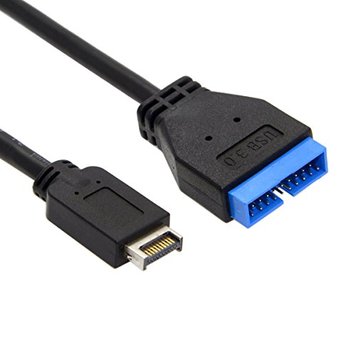 chenyang CY USB 3.1 Type-E Front Panel Header to USB 3.0 20Pin Header Extension Cable for ASUS Motherboard 20cm